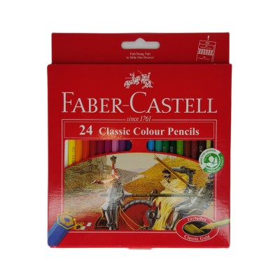 مدادرنگی فابرکاستل کلاسیک 24 رنگ جعبه مقوایی